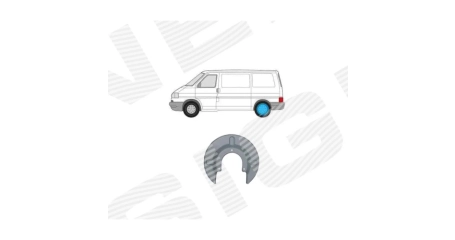 Кожух тормозного диска зад лев=прав VW: Т4 09.1990-1997 (ОЦИНКОВАНО!) (Страна производства: Польша)