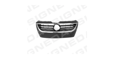 VW Passat CC  09-11 Решетка рад-ра .( хром рам. отв/п-парктр.грунт .тем.серая )